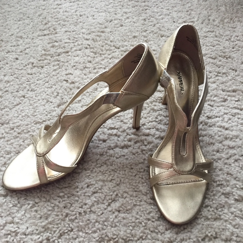 Gold XAPPEAL heels